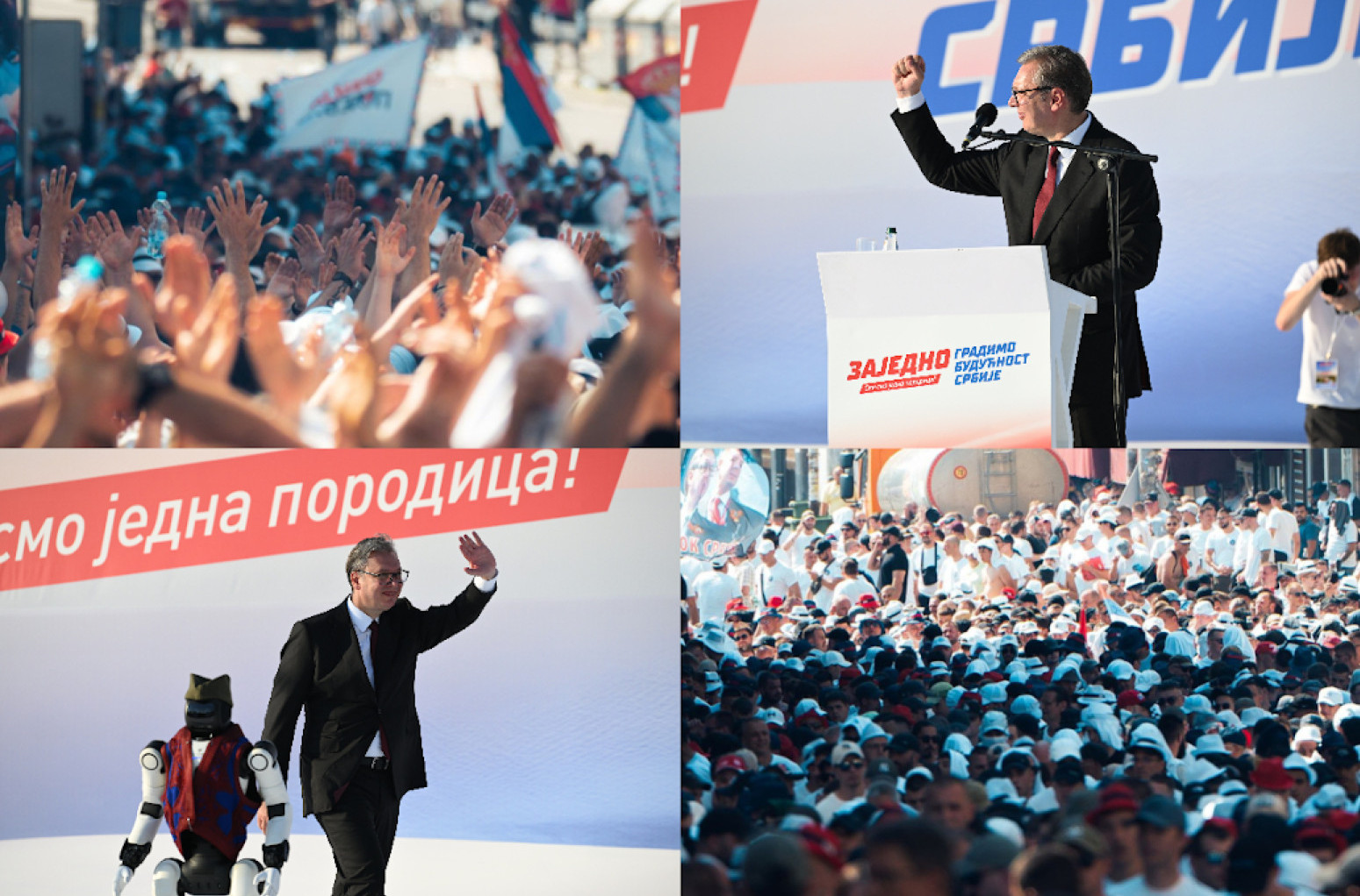 Najsnažnija Vučićeva poruka na velikom skupu: "Kada smo ujedinjeni možemo sve; Mi smo jedna porodica" VIDEO