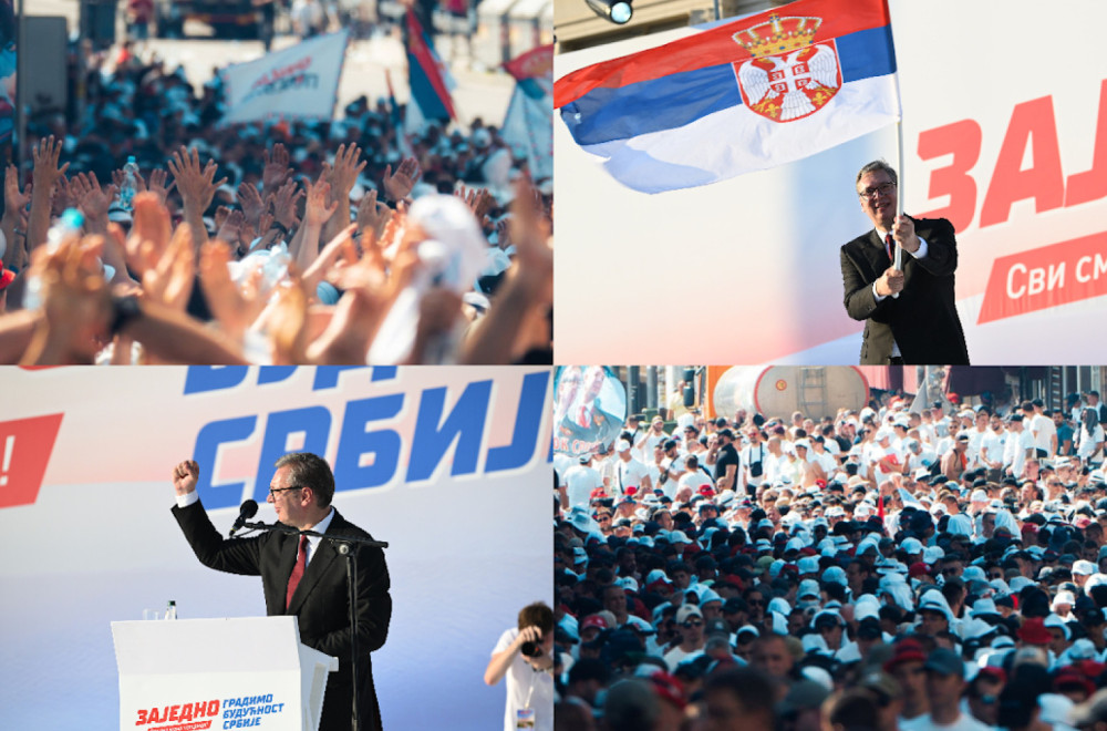 Vučić na skupu "Srbija – jedna porodica": "Za nekoliko nedelja podnosim ostavku"; "Hoću ujedinjenu Srbiju"