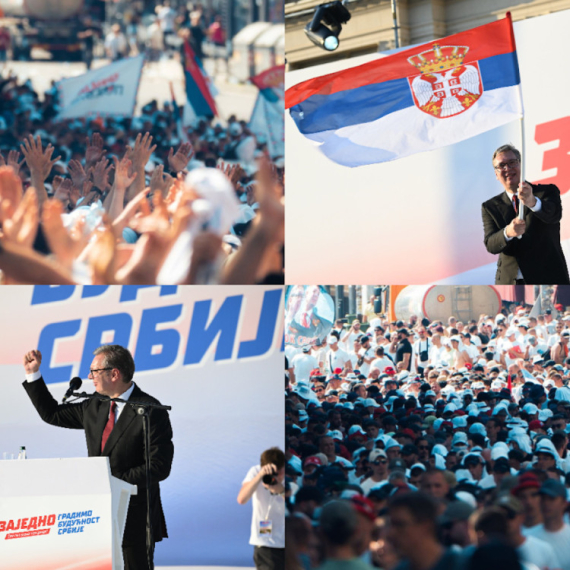 Vučić na skupu "Srbija – jedna porodica": "Za nekoliko nedelja podnosim ostavku"; "Hoću ujedinjenu Srbiju"