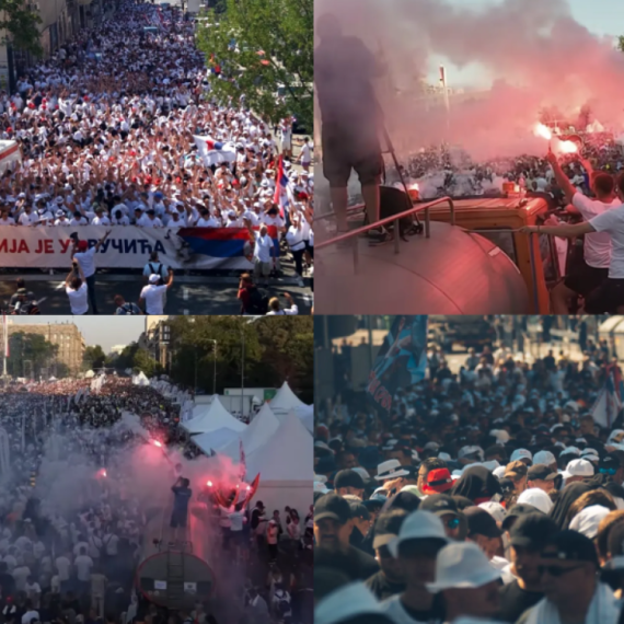 Istorijski skup u Beogradu; Vučić održao moćan govor; Divne scene, reke ljudi na ulicama FOTO/VIDEO
