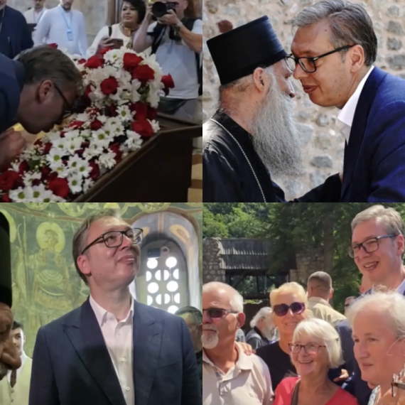 Vučić u manastiru Ravanica: "Narod koji poštuje svoje svetinje može sa sigurnošću da gradi svoju budućnost"