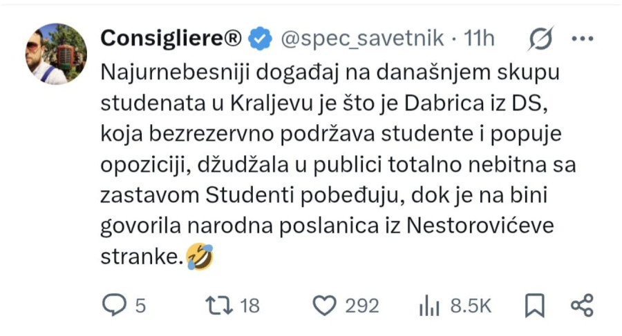 Totalni raskol među blokaderima posle protesta u Kraljevu: Vladaj, Vučiću, još 200 godina FOTO