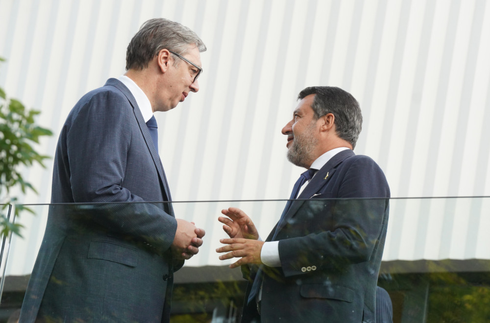 Vučić ugostio italijanskog ministra Salvinija; "Za bolji život građana Srbije i Italije" FOTO