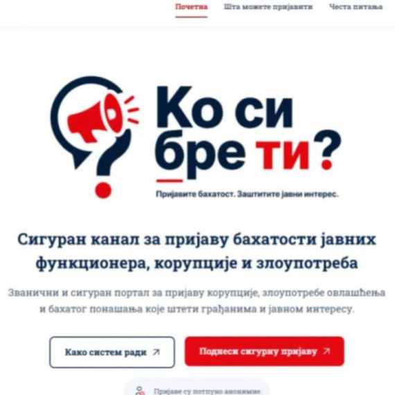 Počeo sa radom portal "Ko si bre ti?"; Evo kako građani mogu da prijave korupciju i bahato ponašanje FOTO