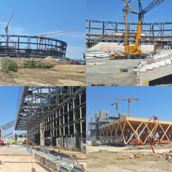 B92.net na gradilištu EXPO 2027: Tribine do vrha stadiona, nikla železnička stanica... FOTO/VIDEO