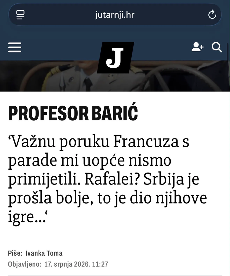 Hrvati zbog Rafala ponovo upiru prst u Vučića; Srbija je bolje prošla