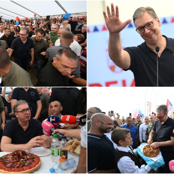 Vučić u Bogatiću: "Porodica je stub srpskog društva, uvek je bila i biće, žao mi je onih koji to ne razumeju"
