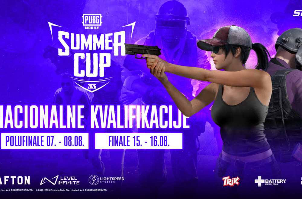 Predstavljaj Srbiju na svetskoj sceni: Prijave za PUBGM SUMMER CUP 2026 su OTVORENE!