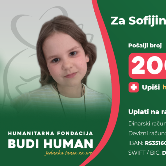 Bravo, Srbijo!; Za 48 sati prikupljeno 250.000 evra za lečenje male Sofije