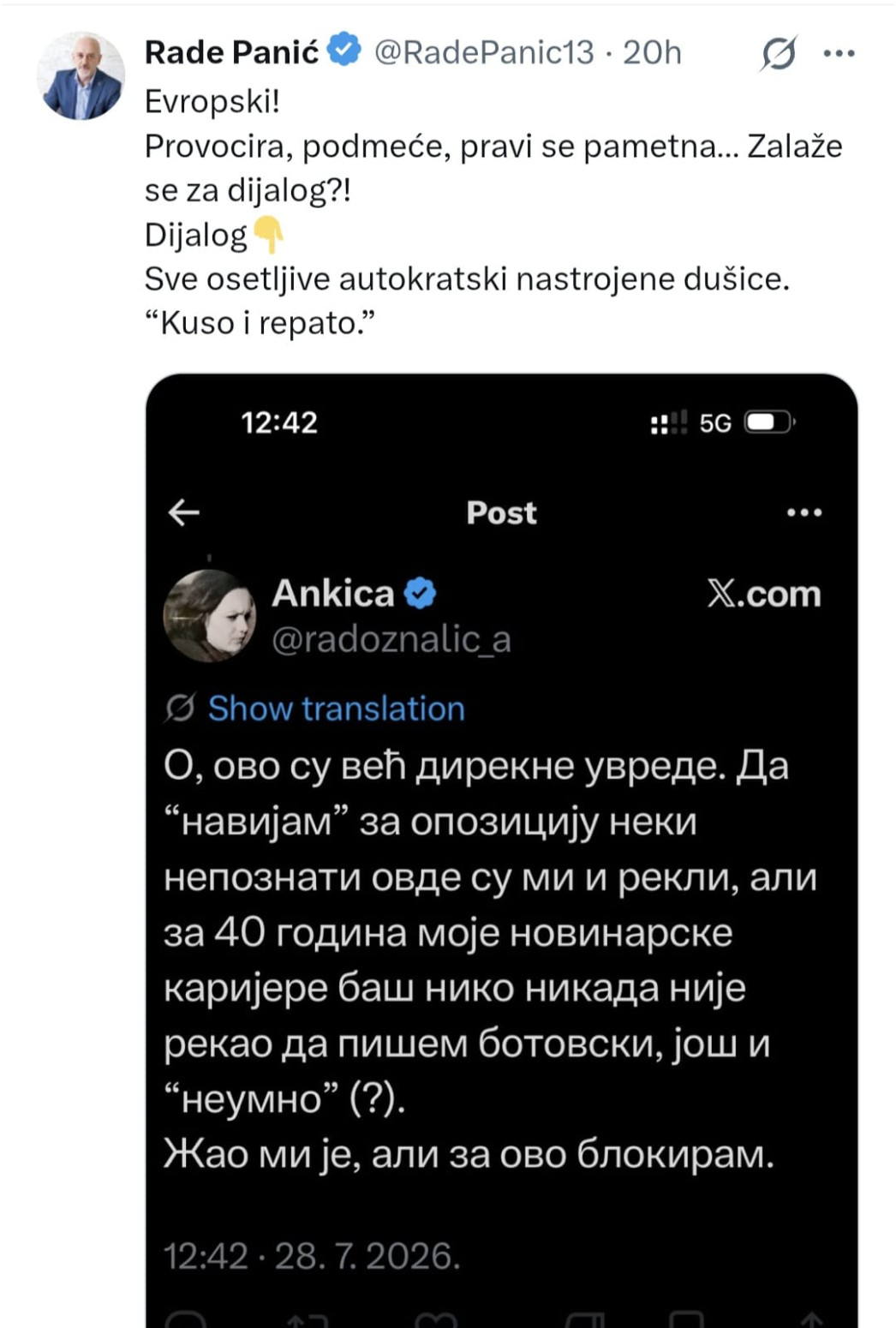 Bije ko koga stigne; Rat među blokaderima postaje sve brutalniji