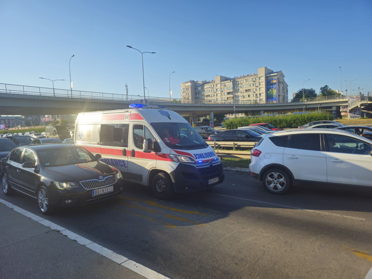 Teška nesreća na Gazeli; Formirale se ogromne kolone FOTO