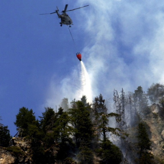 Super Puma MUP-a Srbije angažovana na gašenju požara u Španiji