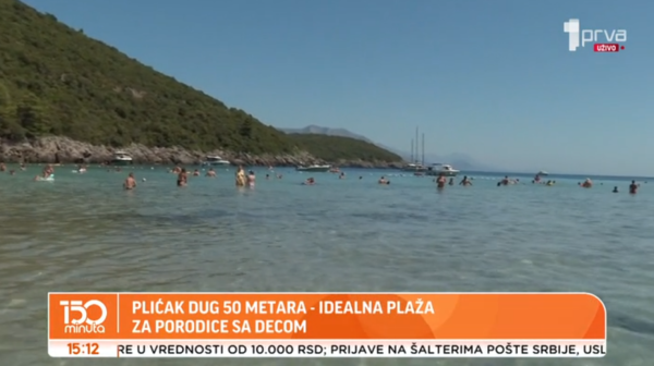 Ova plažu zovu "crnogorski Maldivi" : Plićak dug čak 50 metara VIDEO