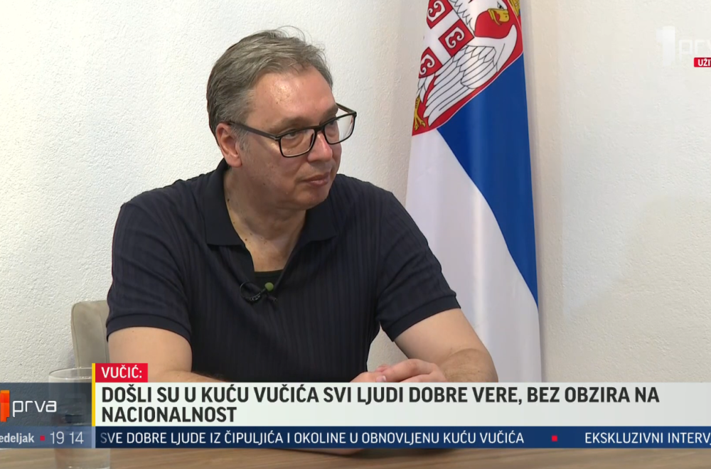 Ekskluzivno na TV Prva; Vučić iz Čipuljića: "Nema ništa lepše nego boriti se za svoj narod" VIDEO