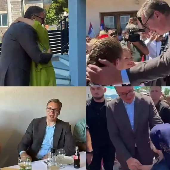 Vučić u dedinoj kući u Čipuljiću razgovarao sa komšijama: "Mi se svi znamo, ovde ne veruju u laži" VIDEO