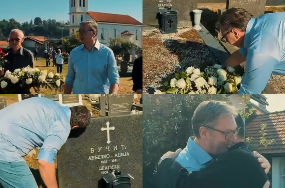 Emotivni trenuci u Čipuljiću; Vučić: "Doći na mesto gde počivaju preci znači vratiti se svojim korenima" VIDEO
