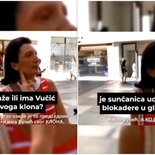 Mislila da je srela Vučića, a onda iznela bizarnu teoriju: Blokaderka sumnja da predsednik ima klona