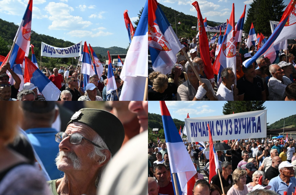 Veličanstven doček u Guči; Veliki broj građana dočekao Vučića uz trubače FOTO