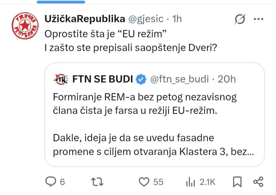Sukobi među blokaderima ne prestaju: Jedni drugima prebacuju EU režim i prepisivanje Dveri