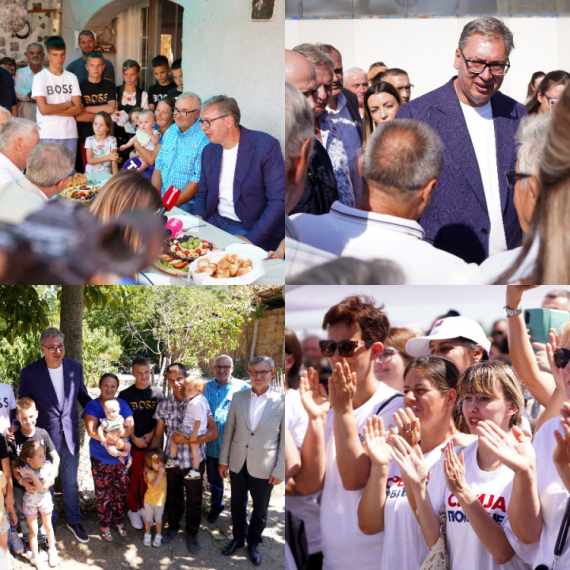 Vučić razgovarao sa ljudima u Vitoševcu; Obišao kompaniju "Gerber-Export"; Najavio velike stvari za Ražanj