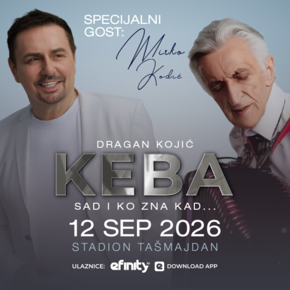 Virtuoz čija harmonika ima glas: Keba otkrio četvrtog gosta koncerta na Tašmajdanu