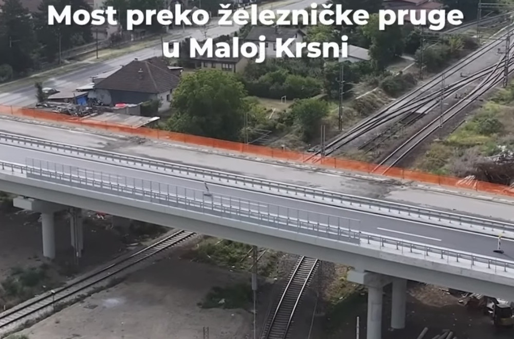Vučić najavio otvaranje novog mosta preko pruge u Maloj Krsni VIDEO