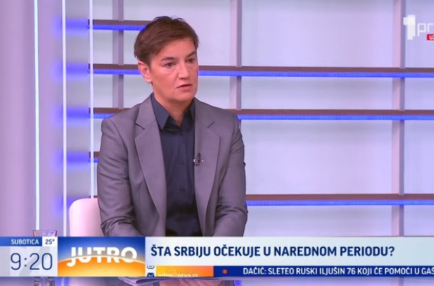 Brnabić za TV Prva: "Zameraju Vučiću što priča s narodom"; "Zamislite kako bi bilo da blokaderi dođu na vlast"