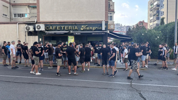 Napeto pred utakmicu: Grobari prošli pored navijača Hetafea VIDEO