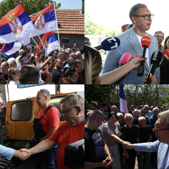 Vučić u Bujanovcu: Obilazi pogon "Simpo"; "Obezbedili smo osiguranje do maja 2027. godine" FOTO/VIDEO
