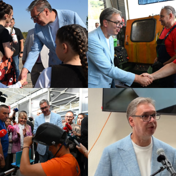 Vučić u selu Lopardince: Najavio novi put; "Biće gotov za dvadeset dana" FOTO/VIDEO