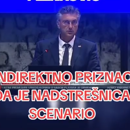 Plenković sve javno priznao: "Nadstrešnica je scenario" VIDEO