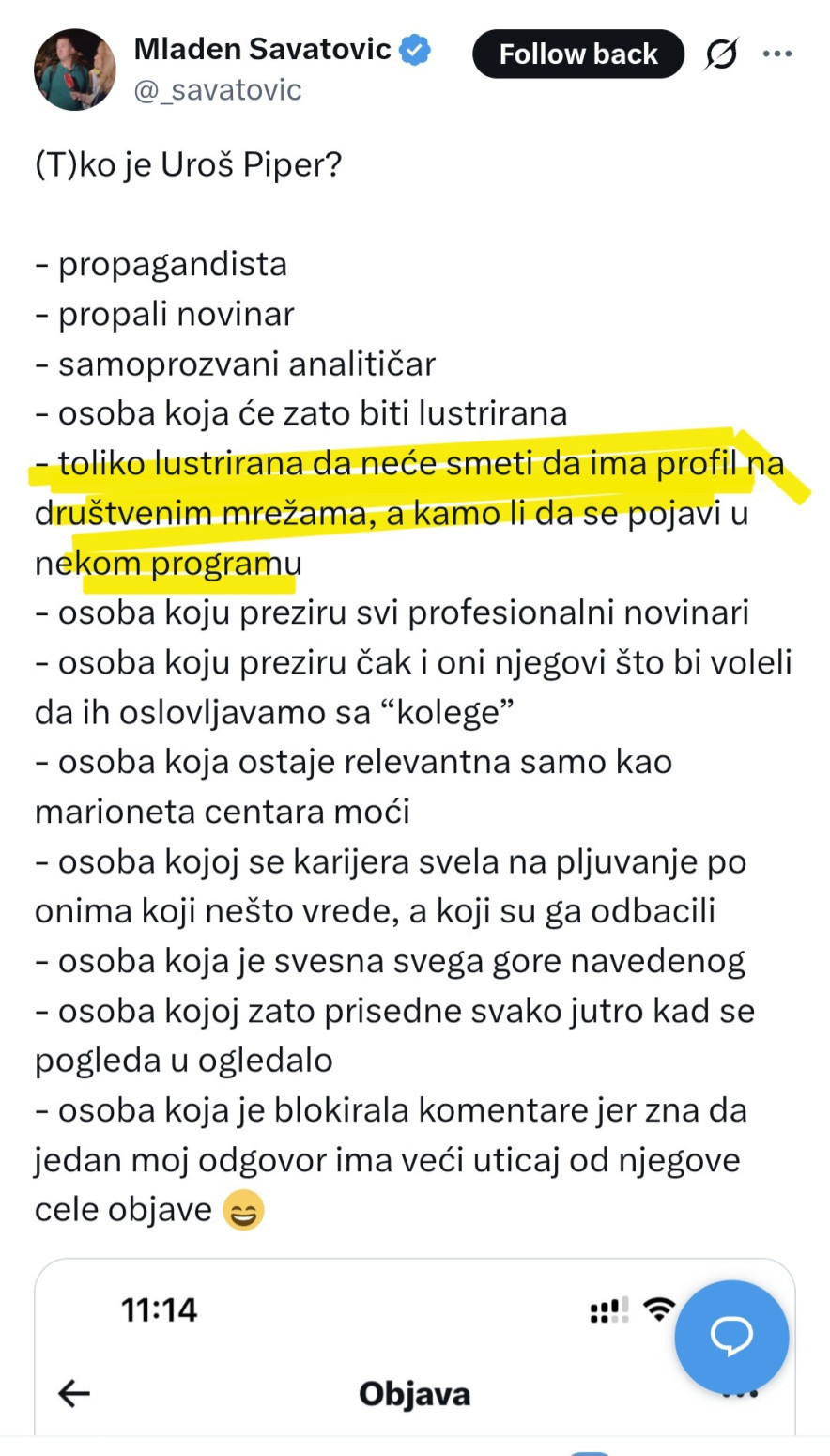 Šokantne izjave sa blokaderske N1: Još jednom pokazali da nisu novinari, već politički aktivisti FOTO