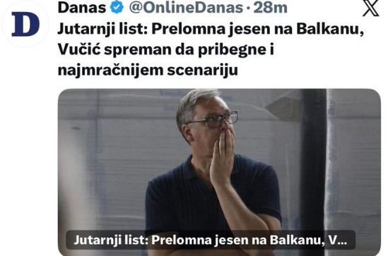 Božić o pisanju "Danasa": "Jedva čekaju da im iz Zagreba i Prištine pošalju novu porciju pljuvanja po Srbiji"