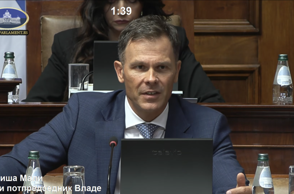 Mali u Skupštini o projektu "Beograd na vodi": "Kreirano 10.000 radnih mesta, veliki doprinos BDP-u"