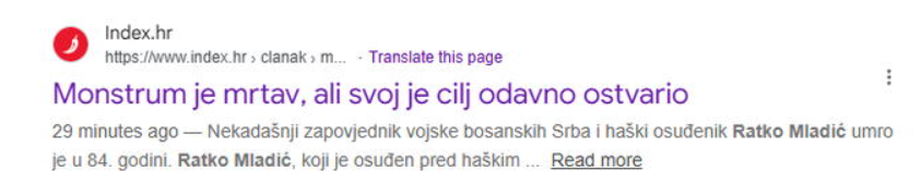 Hrvatski i sarajevski mediji se utrkuju u likovanju i vređanju preminulog generala Mladića