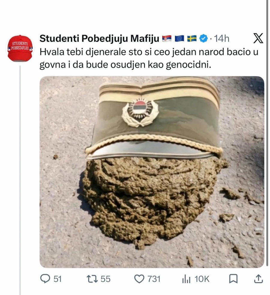 Blokaderi se raduju smrti Mladića; Mediji: Oni bi da unište svoj narod