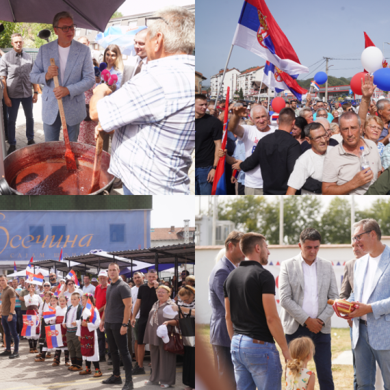 Vučić u Donjoj Borini najavio ulaganje od milion i po evra: "Za 10-15 dana kreće da se radi put do Radalja"