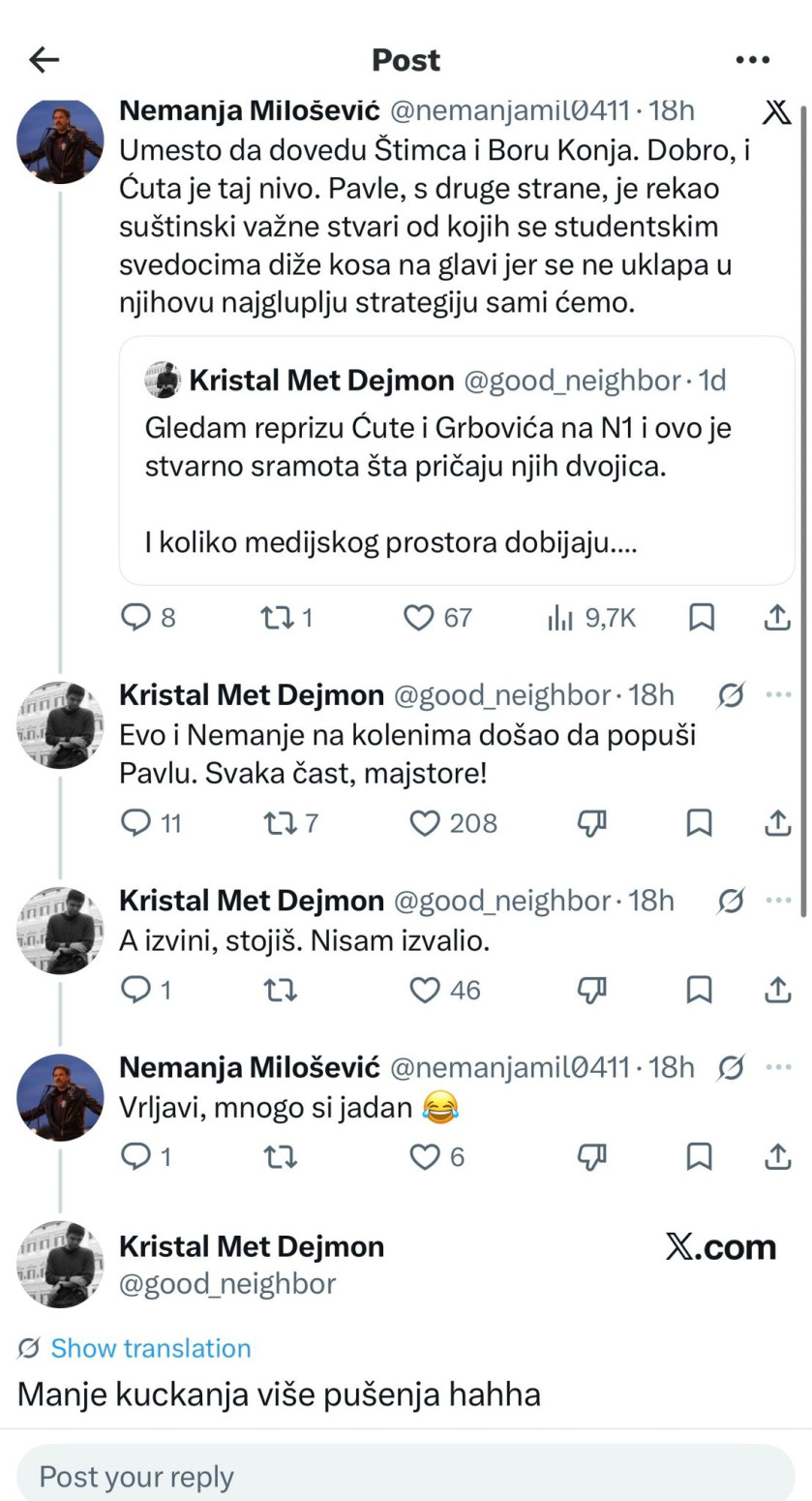 Opšte rasulo među blokaderima – pale teške reči i uvrede FOTO
