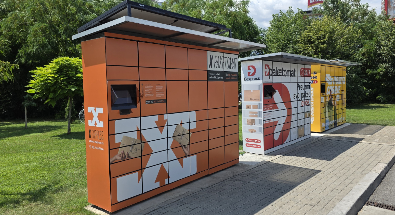X Express paketomati na benzinskim stanicama NIS-a