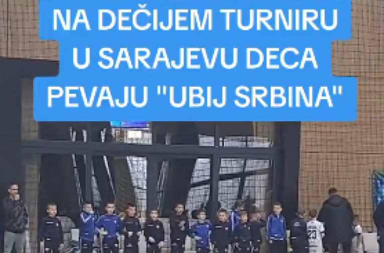 Jezivo u Sarajevu: Deca na turniru skandiraju "Ubij Srbina" – od malih nogu ih uče da mrze Srbe