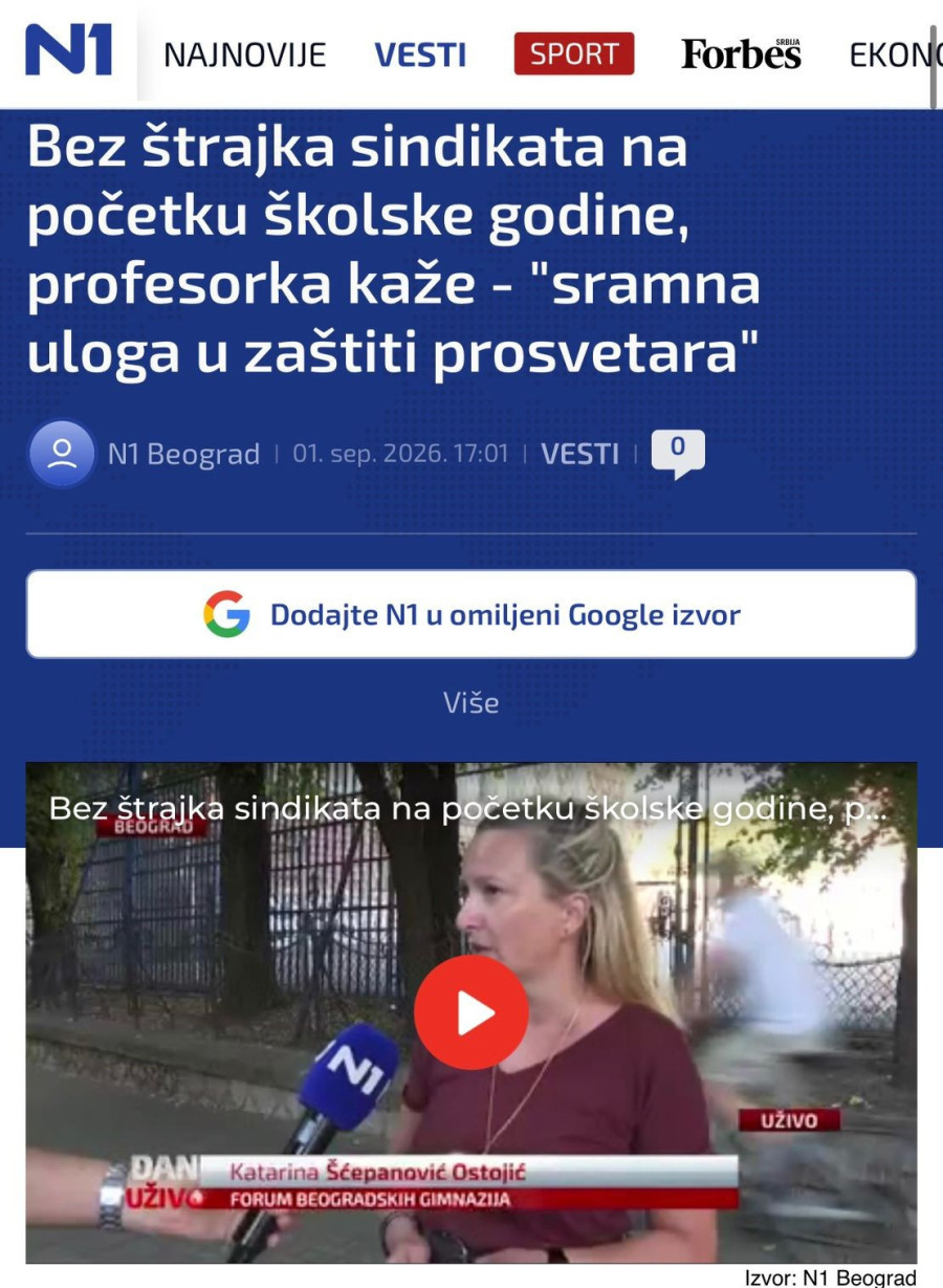 Blokaderi razočarani dobrim početkom školske godine FOTO