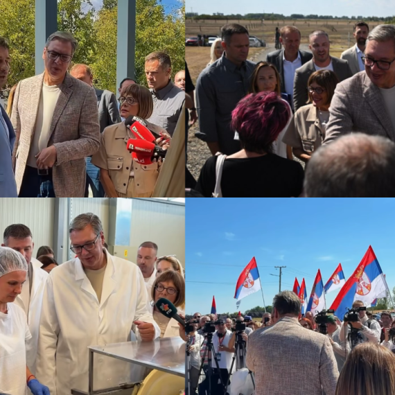 Vučić stigao u Novi Kneževac; Obradovao meštane: "Sutra krećemo da radimo put Čoka - Crna Bara"