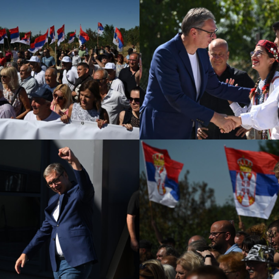 Vučić posetio Zapadnobački okrug; Obišao kompanije, najavio ulaganja; Pozdravio ga veliki broj ljudi FOTO