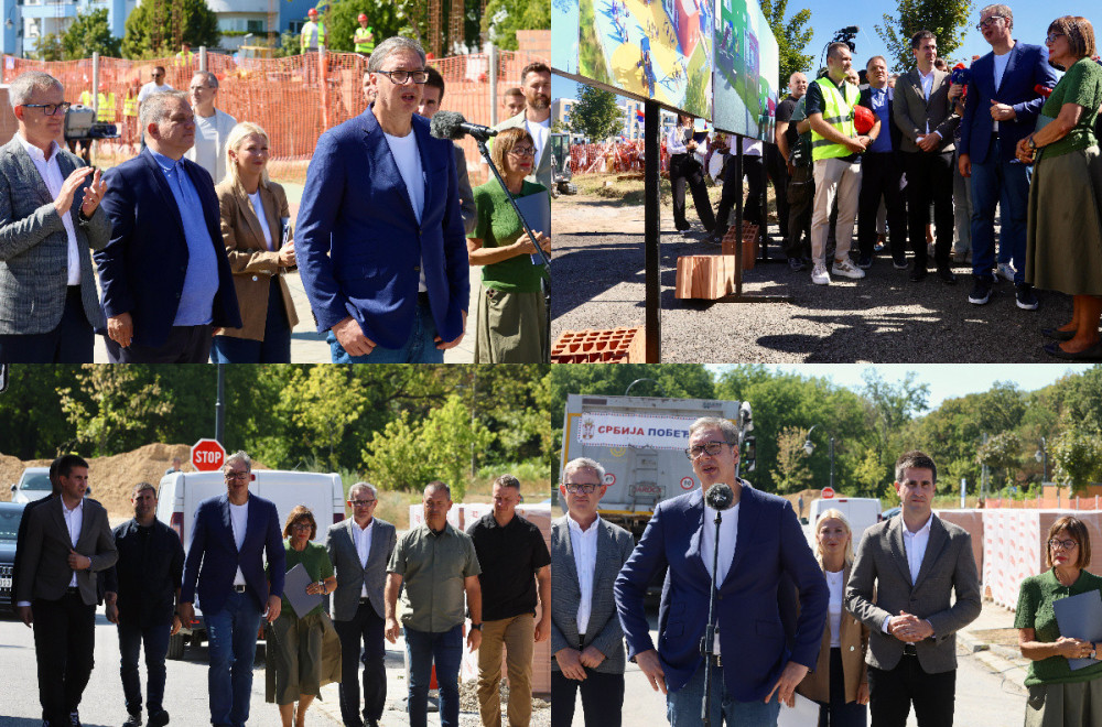 Vučić obišao radove na izgradnji novog vrtića; Najavljena obilaznica oko Sombora, rekonstrukcija bolnice...