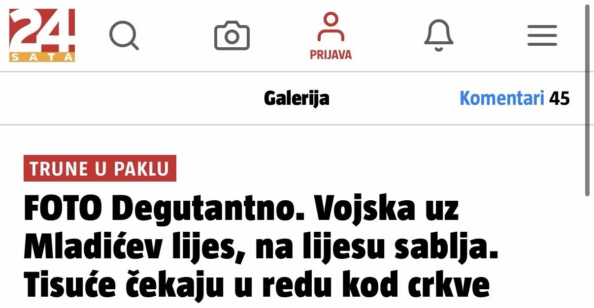 Utrkuju se ko će više da pljuje Srbiju; Blokaderi i mediji u regionu udarili na Ratka Mladića na dan sahrane