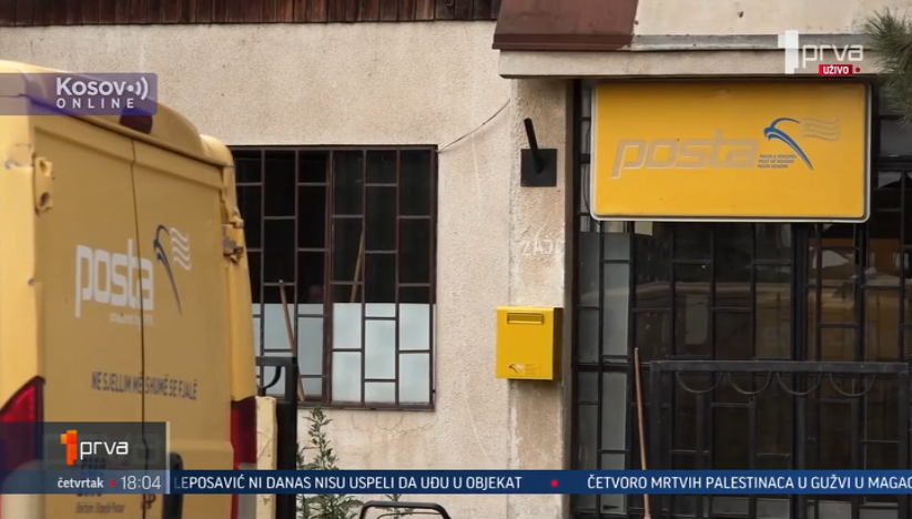 Na pošti u Prilužju postavljena tabla tzv. pošte Kosova; "Oduzeli su nam sve"