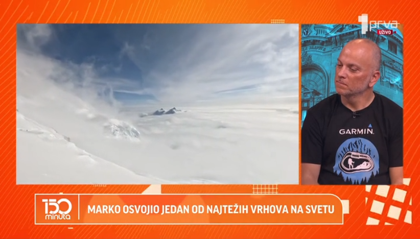 Srpska zastava na najhladnijem vrhu planete