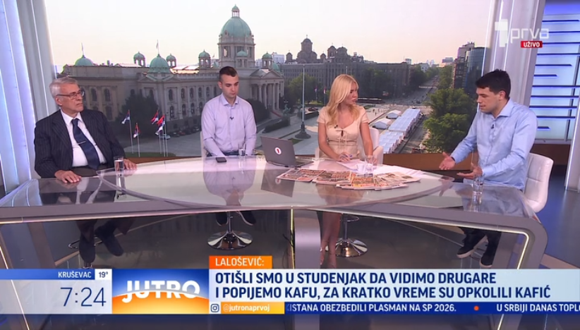 Napadnuti studenti Lalošević i Balać gosti Jutra