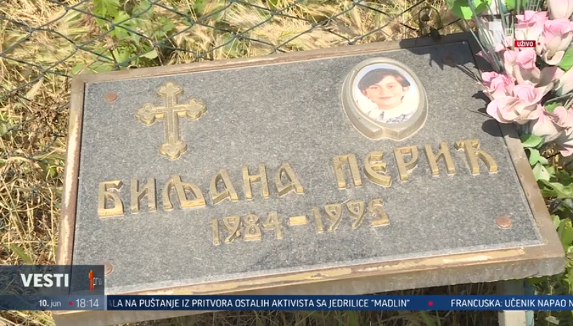 Albanac u Gračanici uklonio spomen ploču stradaloj srpskoj devojčici