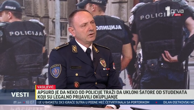 Direktor policije za TV Prva: Garantujemo bezbednost